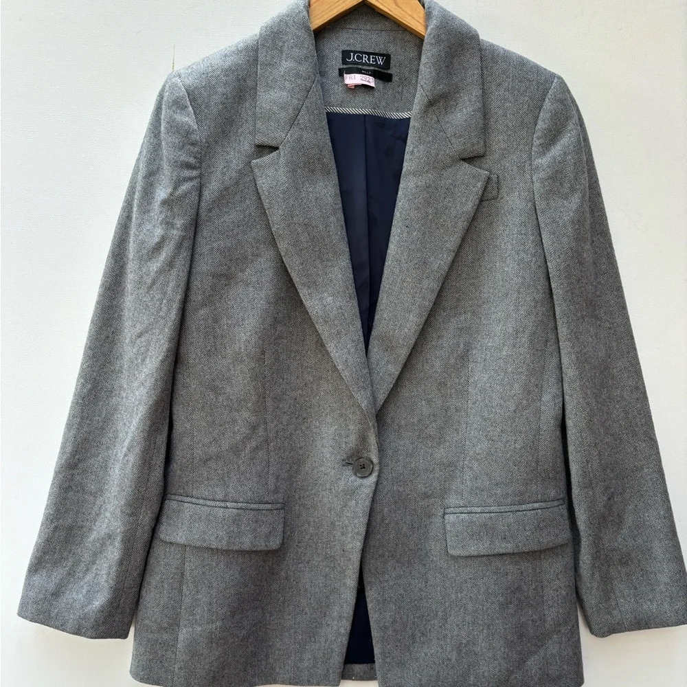 J Crew Gray Willa Blazer